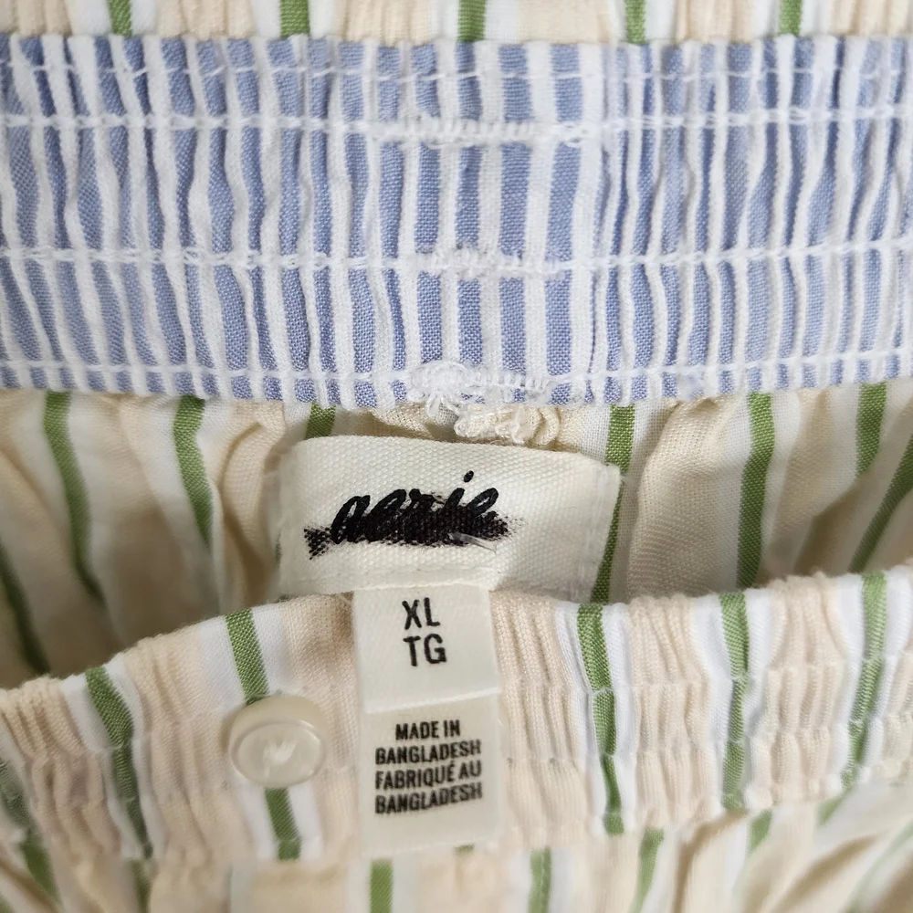 Aerie Off Duty Seersucker Side Tie Trouser PJ Pant - Picture 5 of 9